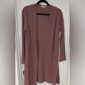 Lightweight mauve cardigan